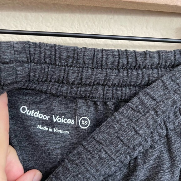 Outdoor Voices All Day CloudKnit Mid-Rise Drawstring Sweatpants Charcoal Grey XS - Picture 9 of 13